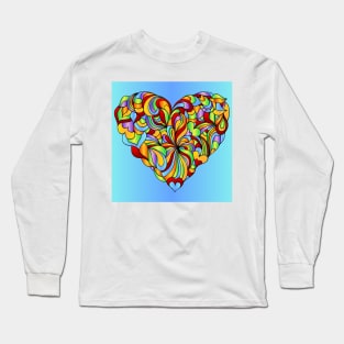 Love Hearts 264 (Style:4) Long Sleeve T-Shirt